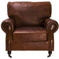 CHARLESTON AGED LEATHER ARMCHAIR IN ORIGINAL AGED LEATHER - MyChocolateWood