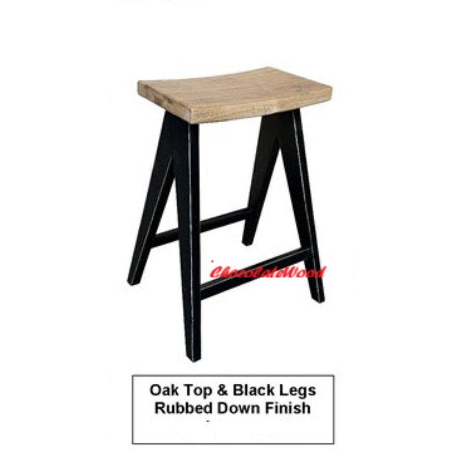 CHARLI STOOL RECYCLED ELM 48X41 65 CM - MyChocolateWood