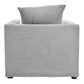 CHATEAU SLIPCOVER HAMPTONS STYLE ARMCHAIR IN SLATE GREY - MyChocolateWood