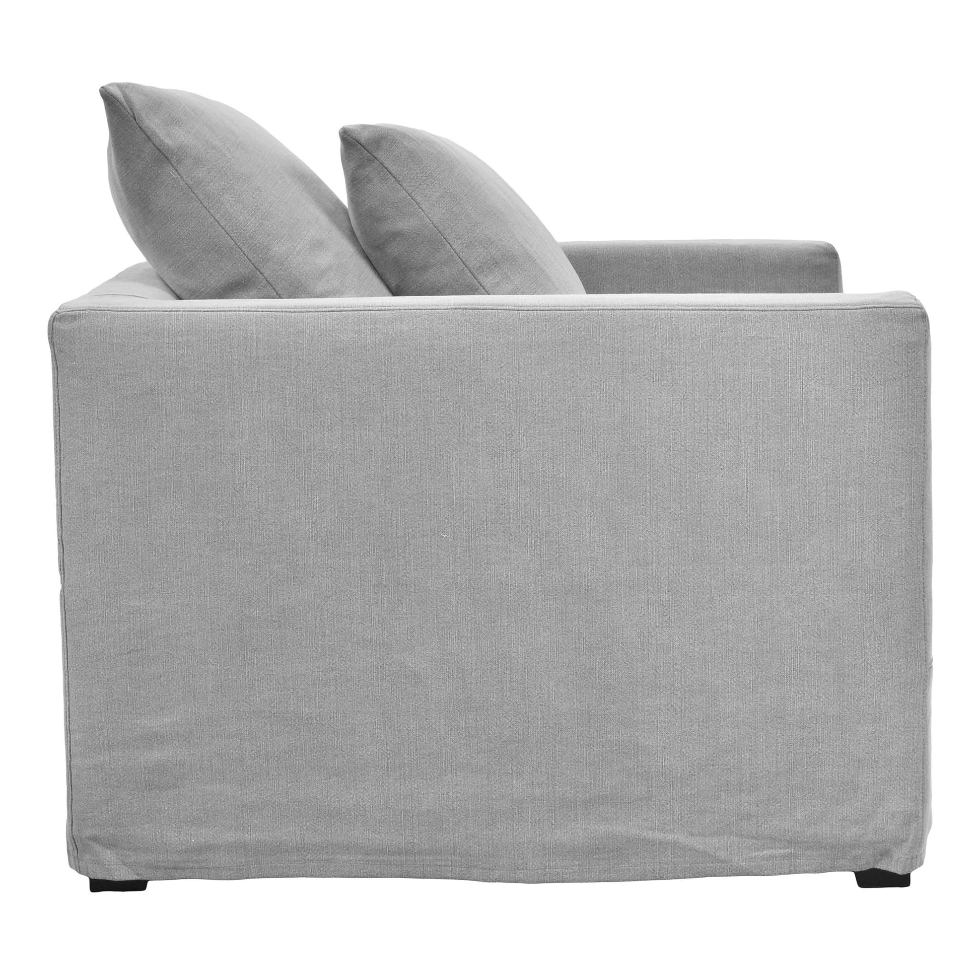 CHATEAU SLIPCOVER HAMPTONS STYLE ARMCHAIR IN SLATE GREY - MyChocolateWood