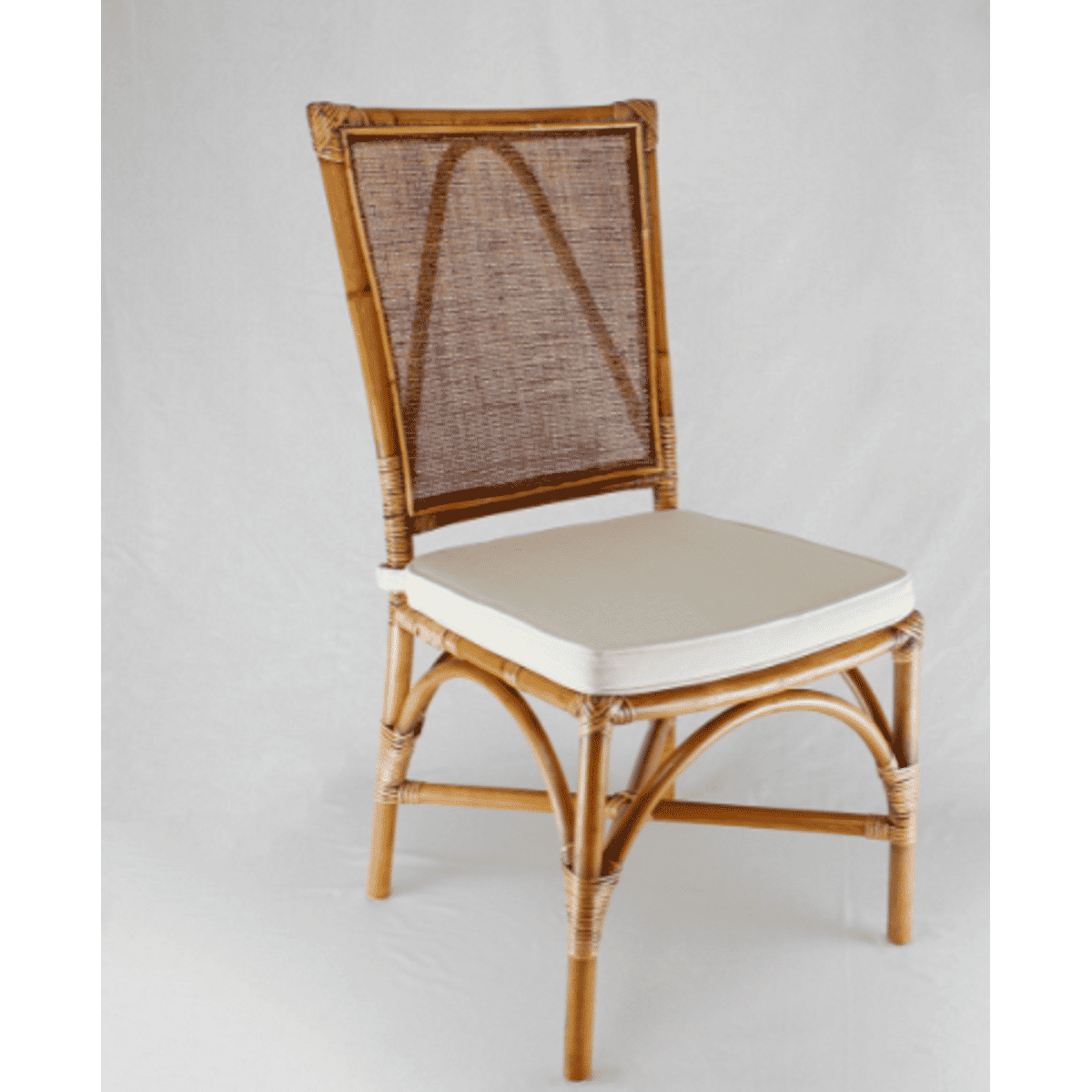 CHELSEA HAMPTONS RATTAN DINING CHAIR IN ANTIQUE BORWN - MyChocolateWood