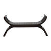 CHENGLEI OPIUM STYLE LEG FULL TIMBER 2-SEATER BENCH IN CHOCOLATE