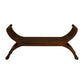 Chenglei Solid Mahogany Opium Style Leg Full Timber 2-Seater Bench in Mahogany - Chocolate Wood