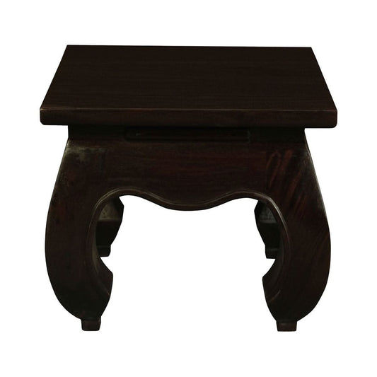 CHENGLEI OPIUM STYLE LEG LAMP SIDE TABLE IN CHOCOLATE - MyChocolateWood