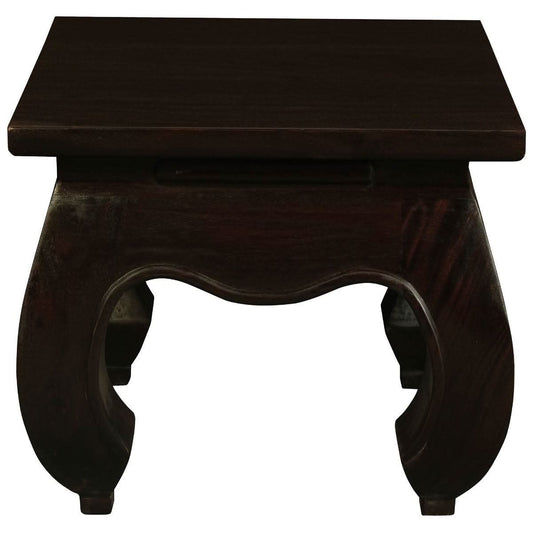 CHENGLEI OPIUM STYLE LEG LAMP SIDE TABLE IN CHOCOLATE - MyChocolateWood