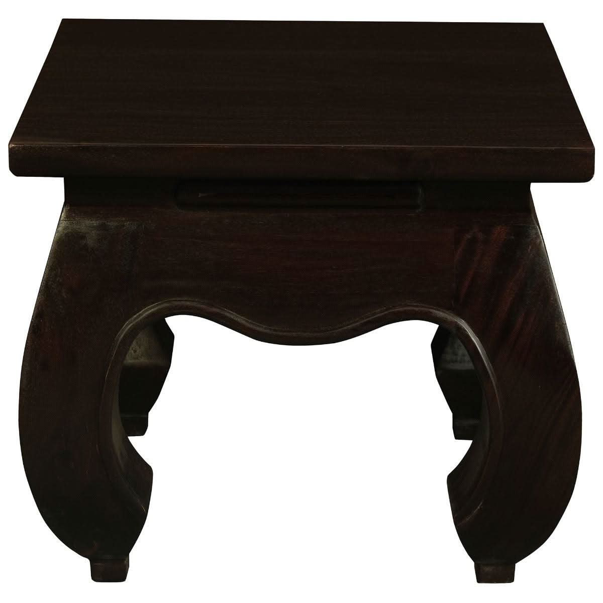 CHENGLEI OPIUM STYLE LEG LAMP SIDE TABLE IN CHOCOLATE - MyChocolateWood