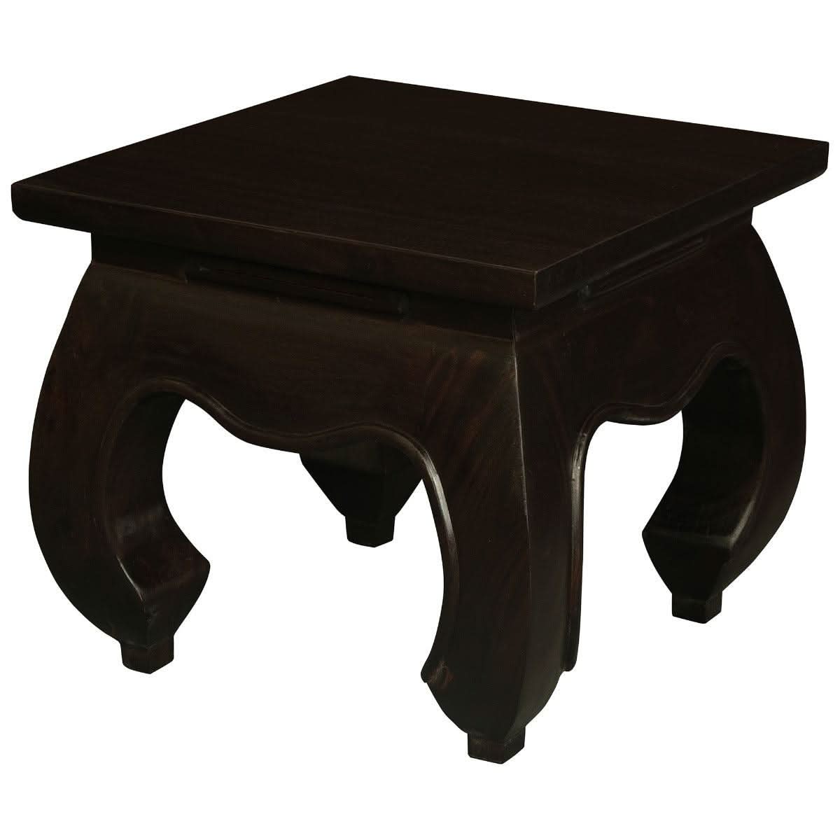 CHENGLEI OPIUM STYLE LEG LAMP SIDE TABLE IN CHOCOLATE - MyChocolateWood
