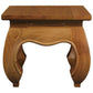 CHENGLEI OPIUM STYLE LEG LAMP SIDE TABLE IN LIGHT PECAN - MyChocolateWood