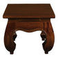 CHENGLEI OPIUM STYLE LEG LAMP SIDE TABLE IN MAHOGANY - MyChocolateWood