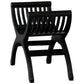 CHENGLEI OPIUM STYLE LEG SINGLE SEATER FULL TIMBER BENCH IN BLACK - MyChocolateWood