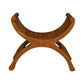 Chenglei Solid Mahogany Opium Style Leg Single Seater Full Timber Bench in Light Pecan - Chocolate Wood