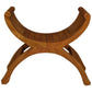 Chenglei Solid Mahogany Opium Style Leg Single Seater Full Timber Bench in Light Pecan - Chocolate Wood