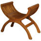 CHENGLEI OPIUM STYLE LEG SINGLE SEATER FULL TIMBER BENCH IN LIGHT PECAN - MyChocolateWood