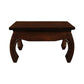 CHENGLEI SQUARE COFFEE TABLE OPIUM STYLE LEGS IN MAHOGANY COLOUR 70CM - MyChocolateWood