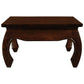 CHENGLEI SQUARE COFFEE TABLE OPIUM STYLE LEGS IN MAHOGANY COLOUR 70CM - MyChocolateWood