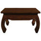 CHENGLEI SQUARE COFFEE TABLE OPIUM STYLE LEGS IN MAHOGANY COLOUR 70CM - MyChocolateWood
