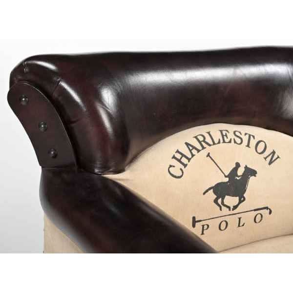 CHESTERFIELD STYLE CHARLESTON POLO ARMCHAIR REAL LEATHER LIVING ROOM CHAIR - MyChocolateWood
