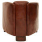 CHESWICK AGED LEATHER ARMCHAIR VINTAGE BROWN - MyChocolateWood