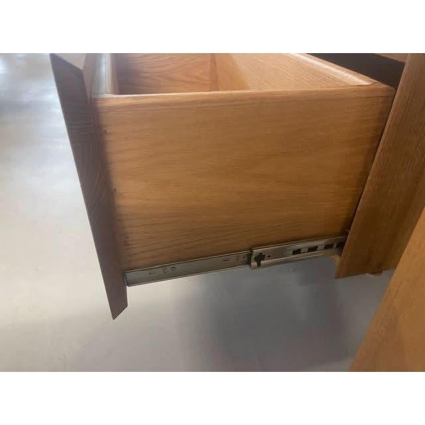 CLAUDE FEATURED TASSIE OAK TV/ENTERTAINMENT UNIT 2 DRAWERS & CENTER DROP DOWN - FLOOR STOCK CLEARANCE
