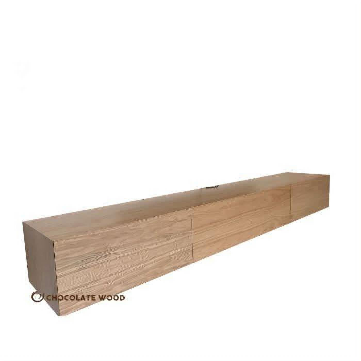 CLAUDE SOLID AMERICAN OAK TV/ENTERTAINMENT UNIT 2 DRAWERS & CENTER DROP DOWN