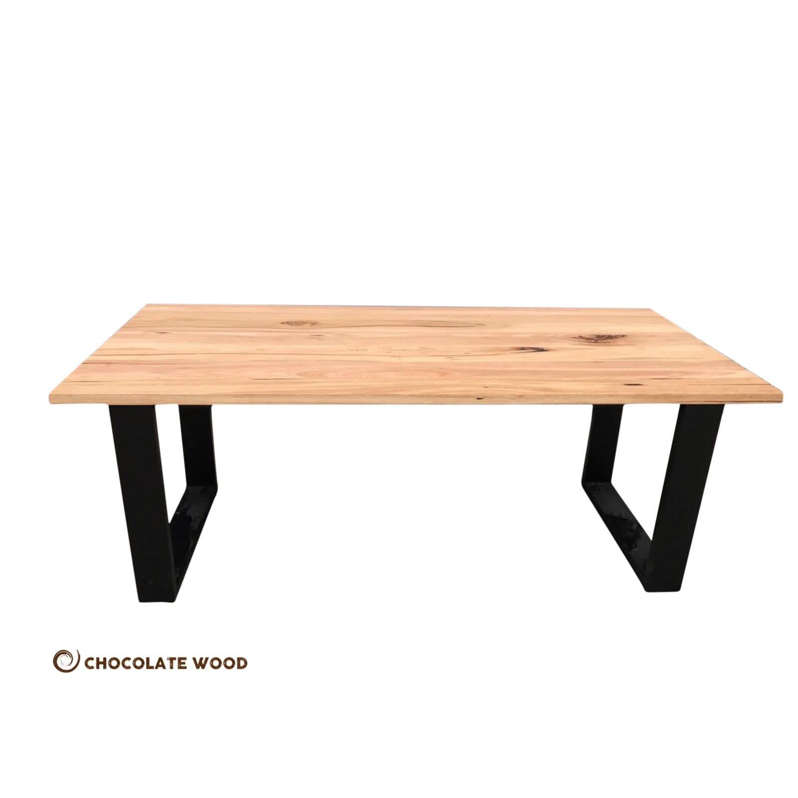 CLAUDIUS AUSTRALIAN SOLID WORMYCHESTNUT TIMBER DINING TABLE AUSTRALIAN CUSTOM MADE TO ORDER - MyChocolateWood