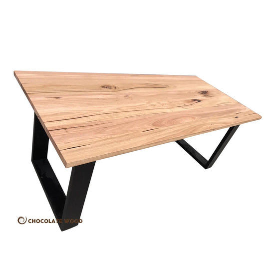 CLAUDIUS AUSTRALIAN SOLID WORMYCHESTNUT TIMBER DINING TABLE AUSTRALIAN CUSTOM MADE TO ORDER
