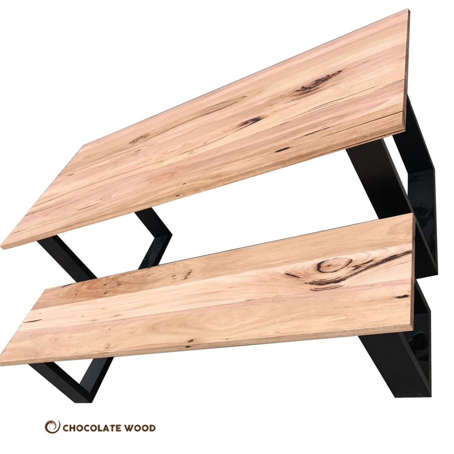 CLAUDIUS AUSTRALIAN SOLID WORMYCHESTNUT TIMBER DINING TABLE AUSTRALIAN CUSTOM MADE TO ORDER