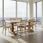 CLIFTON RUSTIC RECYCLED ELM DINING TABLE HAMPTONS STYLE 200CM - NATURAL DRIFTWOOD - MyChocolateWood