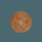 Clover Mango Wood Inlay Table Top, 600mm Round - Chocolate Wood