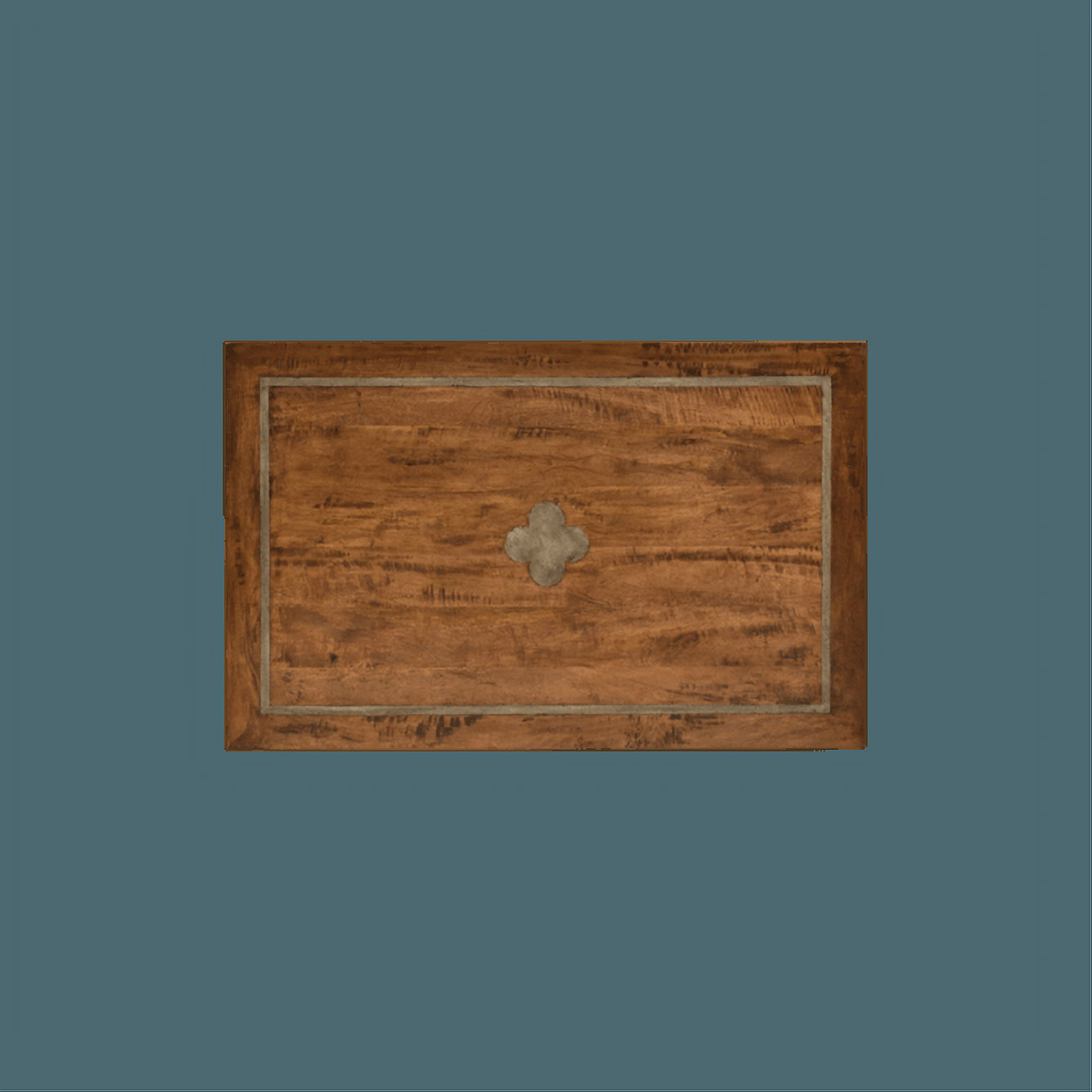 Clover Inlay Table Top 1100 X 700 - MyChocolateWood