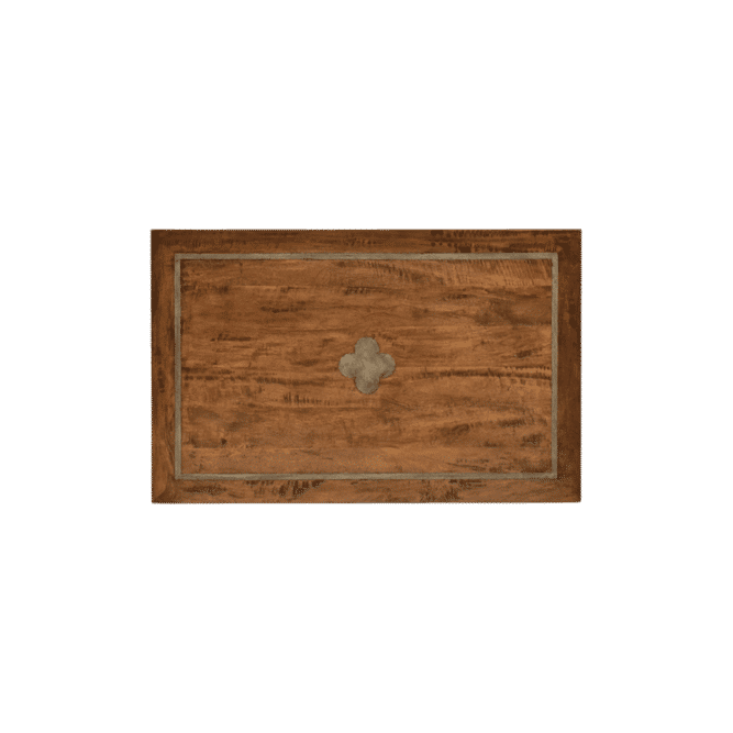 Clover Inlay Table Top 1100 X 700 - MyChocolateWood