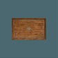 Clover Mango Wood Inlay Table Top, 1100 x 700mm - Chocolate Wood