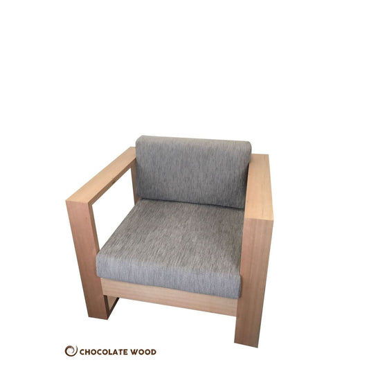 COGRA TASSIE OAK FRAME LOUNGE CHAIR OCCASIONAL CHAIR - AUSTRALIAN CUSTOM MADE - MyChocolateWood