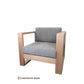 COGRA TASSIE OAK FRAME LOUNGE CHAIR OCCASIONAL CHAIR - AUSTRALIAN CUSTOM MADE - MyChocolateWood