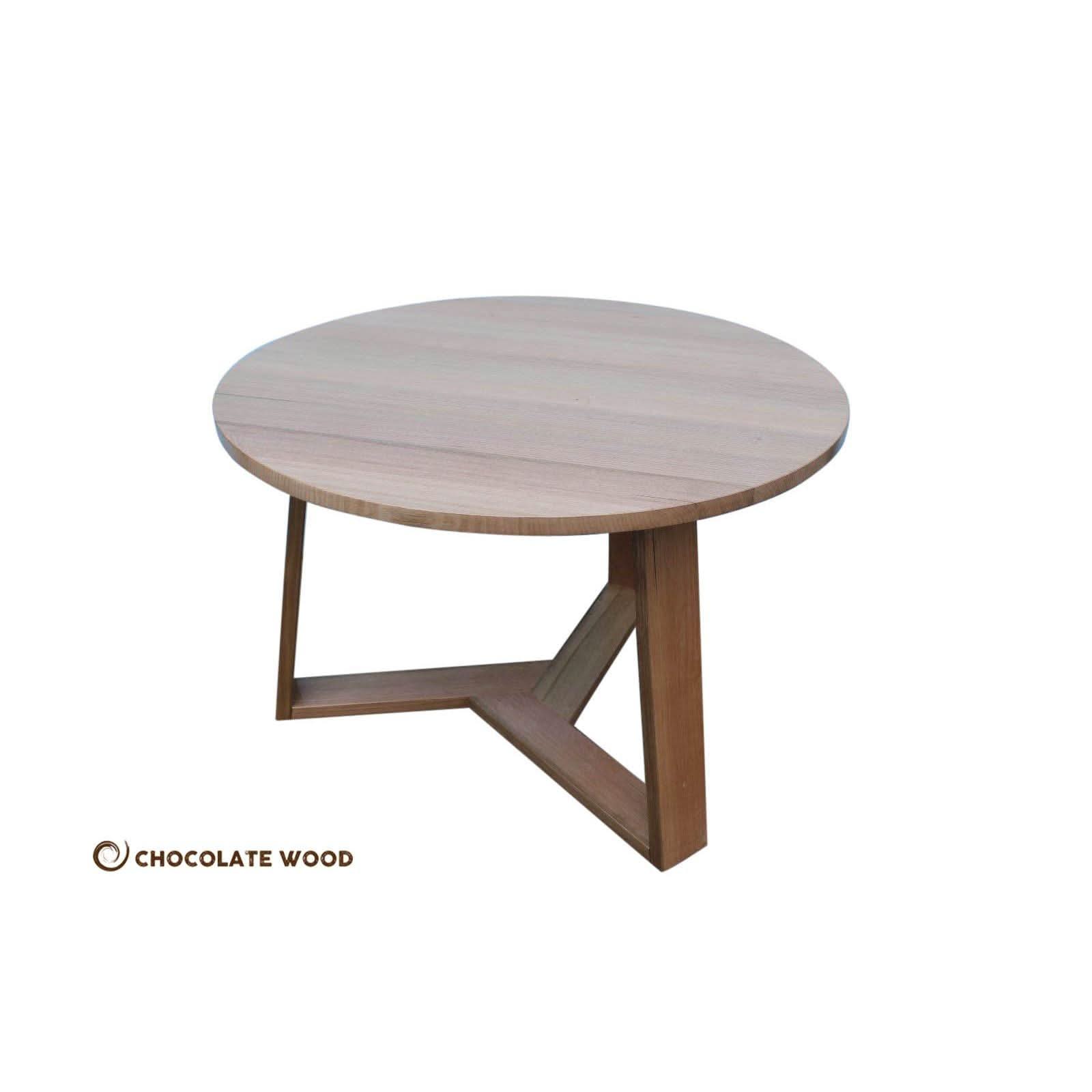 COLLAROY DINING TABLE IN SOLID TASSIE OAK - CLEAR LACQUER - CUSTOM MADE TO ORDER - MyChocolateWood