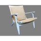 COLONIAL PLANTATION CHAIR/ARMCHAIR/LOUNGE CHAIR IN WHITE & STRAW - MyChocolateWood