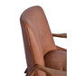 COPENHAGEN ARMCHAIR IN DISTRESSED TOFFEE LEATHER - MyChocolateWood