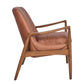 COPENHAGEN ARMCHAIR IN DISTRESSED TOFFEE LEATHER - MyChocolateWood