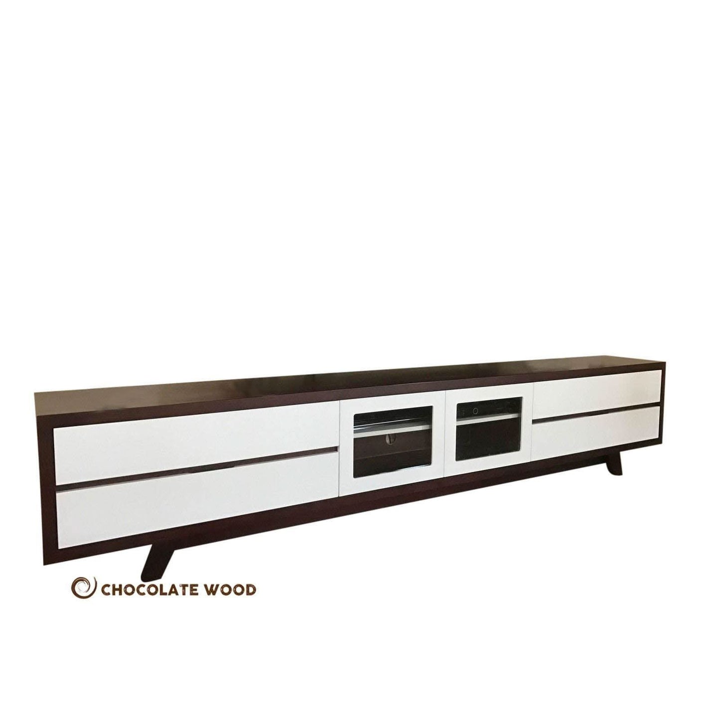 COPENHAGEN LOWLINE/TV/ENTERTAINMENT UNIT 4 DRAWERS 2 DOORS IN SOLID TASSIE OAK AUSTRALIAN CUSTOM MADE