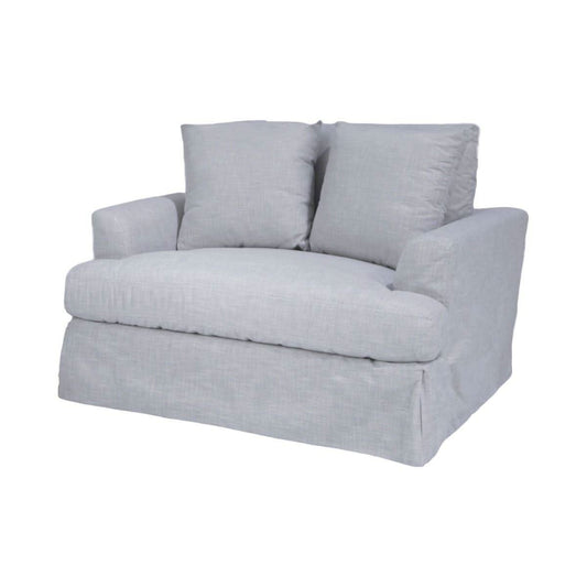 CORDELIA 1.5-SEATER XL HAMPTON STYLE ARMCHAIR IN GLACIER - MyChocolateWood