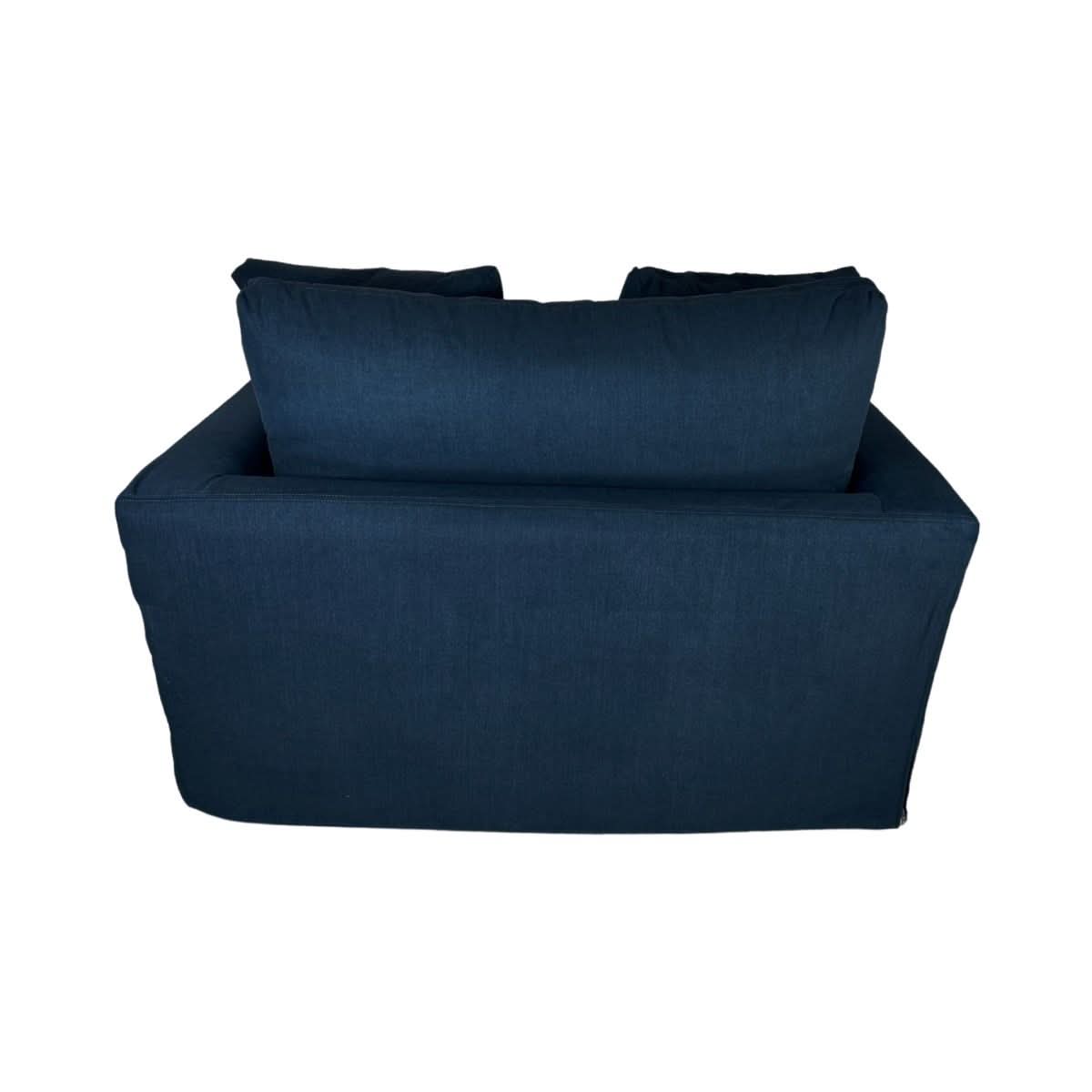 CORDELIA 1.5-SEATER XL HAMPTON STYLE ARMCHAIR IN NAVY - MyChocolateWood
