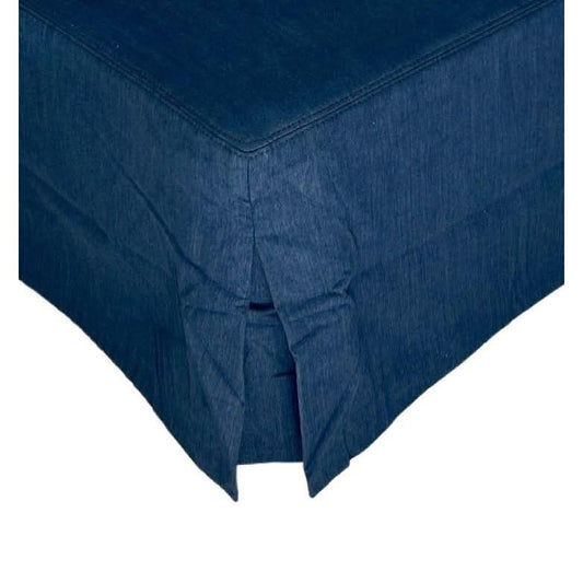 CORDELIA HAMPTON STYLE OTTOMAN IN NAVY - MyChocolateWood
