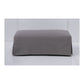 Cordelia Hampton Style Ottoman in Slate - Chocolate Wood