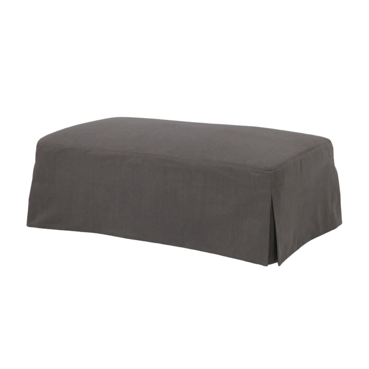 CORDELIA HAMPTON STYLE OTTOMAN IN SLATE - MyChocolateWood