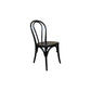 Cristo Bentwood Dining Chair in Black - Chocolate Wood