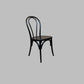 Cristo Bentwood Dining Chair in Black - Chocolate Wood
