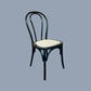 CRISTO BENTWOOD DINING CHAIR BLACK WITH RATTAN SEAT (NON-STACKABLE) - MyChocolateWood