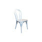 Cristo Bentwood Dining Chair in White - Chocolate Wood