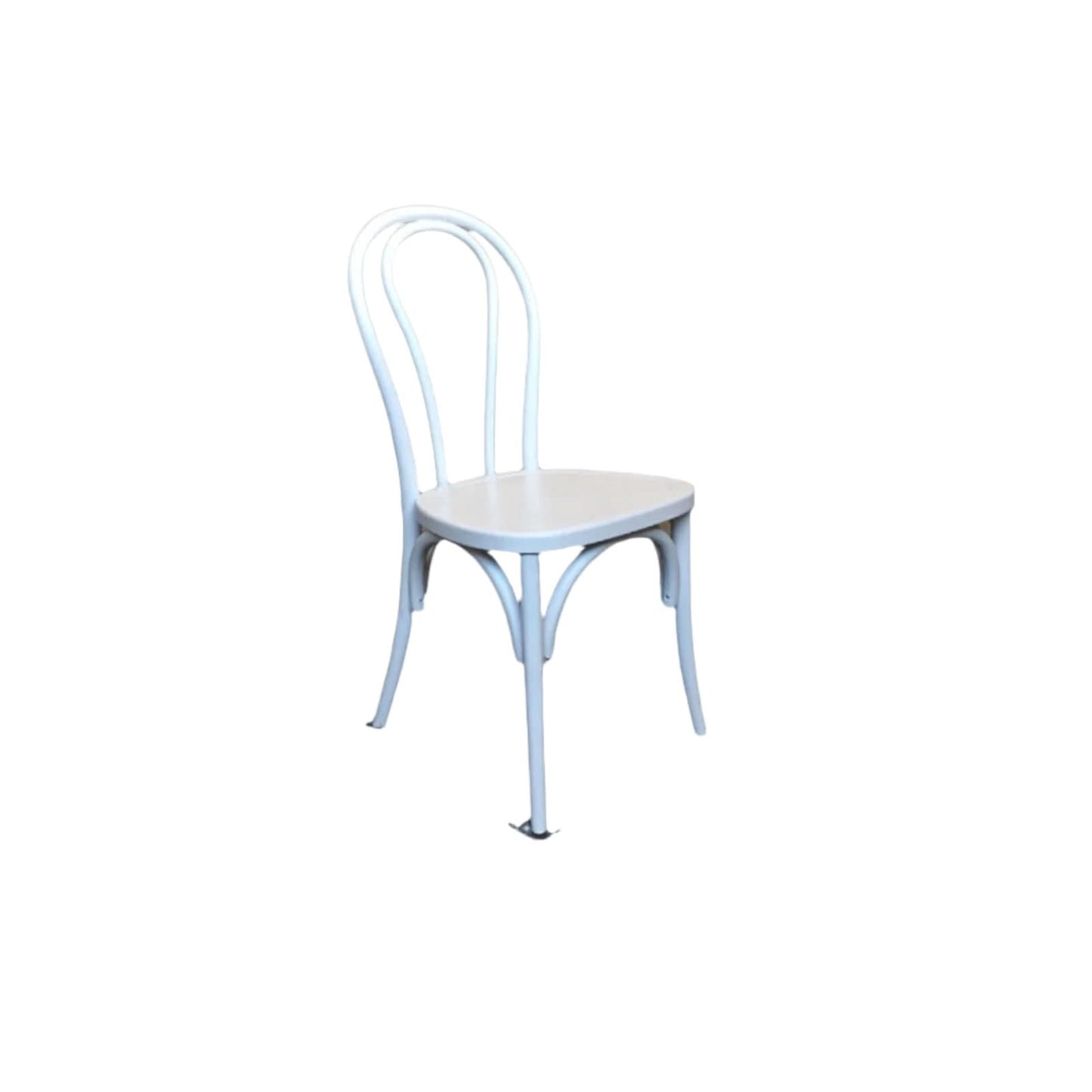 Cristo Bentwood Dining Chair in White - Chocolate Wood