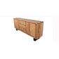 CRISTO MK2 SOLID ACACIA TIMBER SIDEBOARD/BUFFET W/METAL LEGS NATURAL 166 CM - MyChocolateWood
